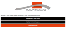 Tablet Screenshot of forumhorsens.dk